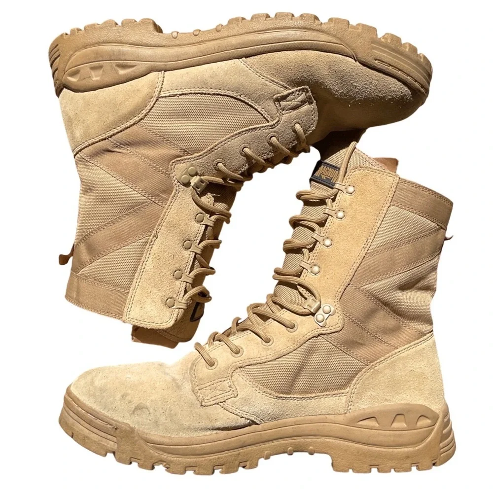Magnum Amazon 4 Desert Tactical Boots Tan Suede Military Mens 13 5468
